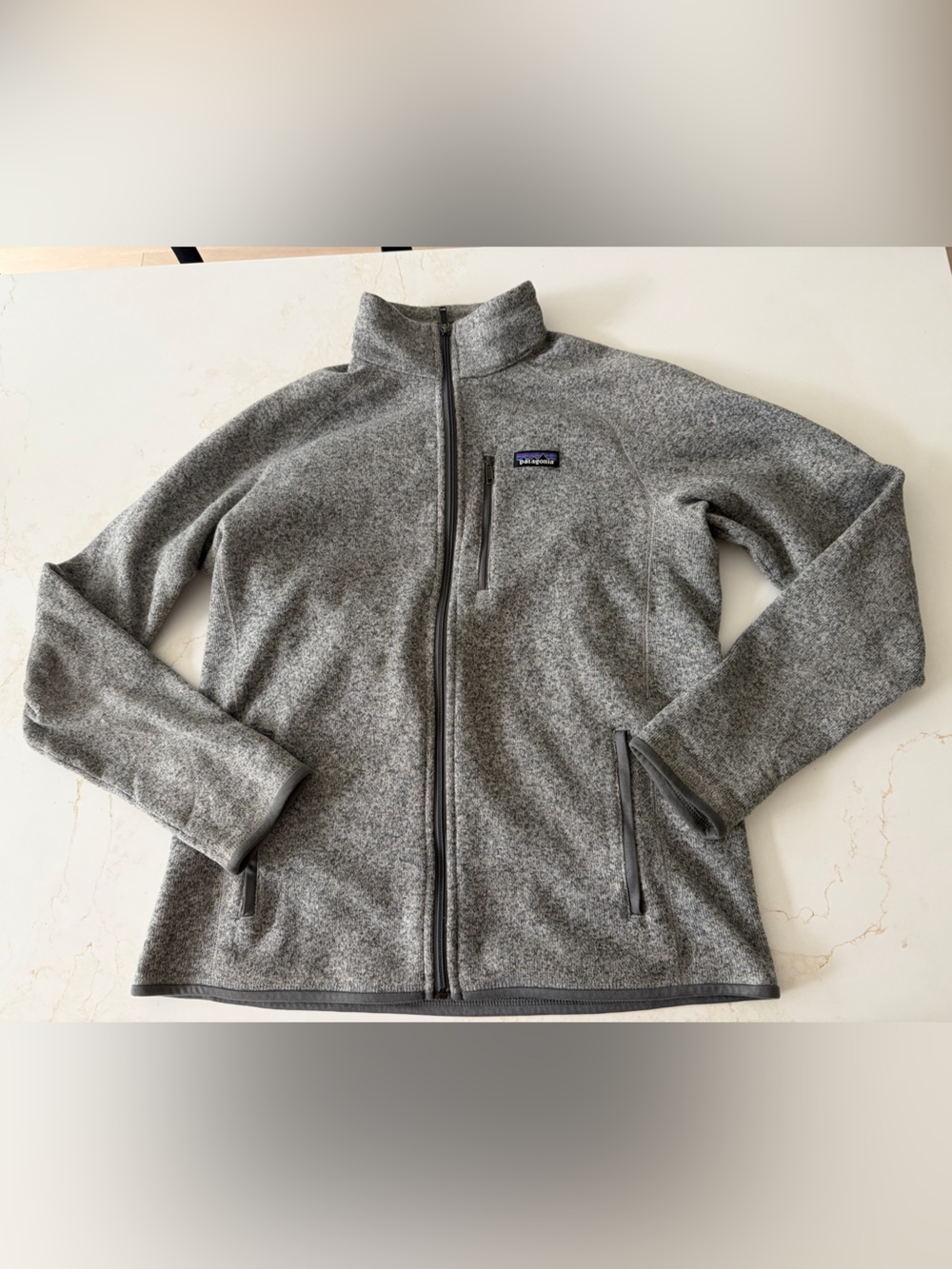 Patagonia Better Sweater grey zip up fleece jacket